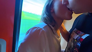 Extreme On The Train: Boobs To Show Off And Between Cars - Sumiko Smile