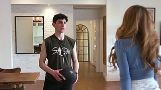 Sexy Silvia Saige gets fucked by her step son in the kitchen