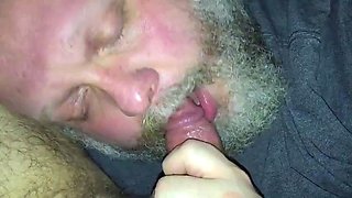 Hairy Guy Sucking My Cock - Amateur Bear Video