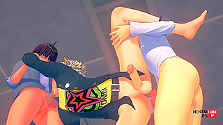 Persona 5 Yaoi - Ryuji Sakamoto In Middle Of A Threesome With Car Toon