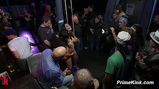 Busty Dana Vixen Bar Gangbang Fun