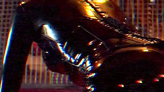 Mature Dommes Stretch Sub's Ass Gaping Wide with Strapons