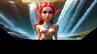 39 Nude Images of Most Beautiful Elf Girls Wearing Red Diamond Neckless - 5