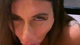 Czech amateur blowjob and fucking POV in public