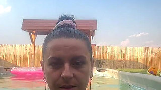 Thong Bikini Pool Tease - Wet Dance & Playful Vibes