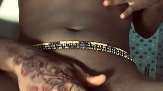 Hot ebony babe browngurl234 enjoys solo moment in the bathroom