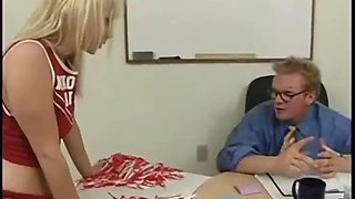 Sweet blonde girl does alot of sucking and fucking