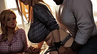 Big Tittied Blonde Stepdaughter Loves Daddy's Big Black Cock In Spicy Toons: My Blonde Stepdaughter The Cocktease