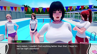 Murmur 7 Liz's Sloppy Locker Room Handjob on Adam - Milking His Cock for Explosive Cum Release (vn Gameplay)