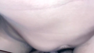cumshot on big tits step sister's pussy
