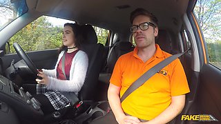 Ryan Ryder's secret surprise: driving like a pro with a wild cowgirl & spoon action!