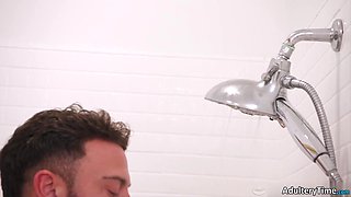 Wife Lily LaBeau Gargles Seth Gamble