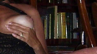 Candi Annie Photo Series Black Lingerie Facial