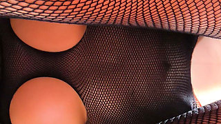I'm Dressed in a Sexy Body Stocking and That Causes My Stepbrother to Me