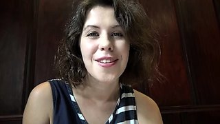 Brunette Couch Webcam Solo Fun Masturbating