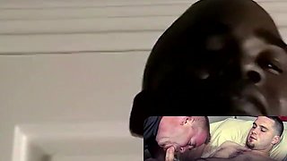 JoeSchmoeXXX.com - Anthony masturbates his BIG BLACK COCK to hetero porno and blows off his fountains with strength