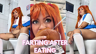 Fart Explosion After Cosplay Con Stuffing Bloated Belly