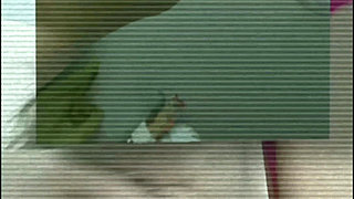 PIG TAILS Cute girl getting horny after a hot shower and starting touching her big boobs and making ahegao face