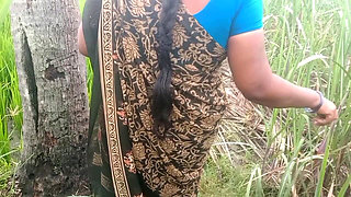 Stepmom Step Stepson Fuck in Village Oudoor