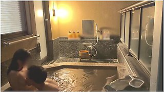 First Hot Spring Tripsex In A Stylish Open-air Bath At Nightjapanese Amateur Hentai