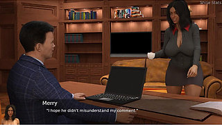 Project Hotwife - Gameplay - Roleplay - Office Wife Shows Her Assets