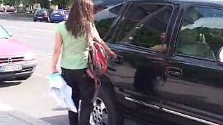 Hot amateur shakes her big boobs