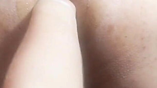 Filling the Sissy Ashole with Her Own Cum After a Hard Fisting by Mistress Hands