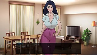Animated girl in a cartoon sex fantasy with Indian vibes