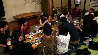 Japanese group sex with pussy licking and fucking