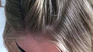 Blonde amateur milf does anal on pov camera 11
