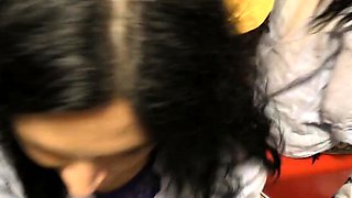 Sexy Tattooed MILF Gives Public Blowjob in Fitting Room for