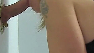 Cum Slut Blonde Wife MILF Filthy Emma Gets Gangbanged in the Glory Hole by Older Swinger Guys