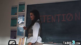 Teen has to fuck in front of her teacher