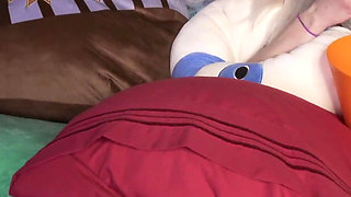 Step mom & step son movie night creampie