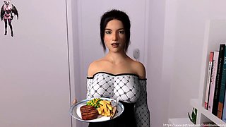 Steamy stepmom and stepsister duo in a naughty editing session