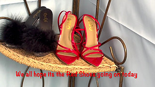 MRs Mature Feet wearing the sexiest tights and shoes ever