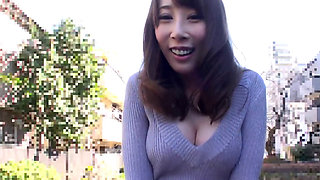 Asian MILF Aya Kisaki teased in public with a remote vibrator