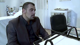 Blonde Nurse Scarlett Turns the Check-up Into an Erotic Game Ending in Double Penetration