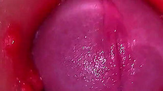 Camera in Vagina, Cervix POV, Creampie