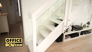 Brunette movie with hot Kate Quinn from Its POV