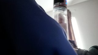 Secretly Under Covers Using Sucking Sex Toy Invention to