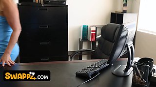 Swappz - big-assed huge titted cougars Mellanie Monroe and ms. visual exchange and screw their latino stepsons