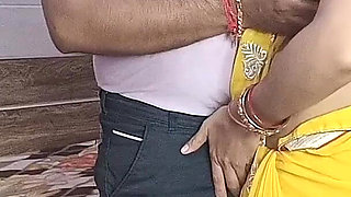 Desi Beautiful Bhabhi Calls the Neighbor's Brother-in-law to Her Bedroom and Fucks Him.