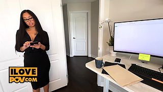 Office taboo cock sucking action with hot slut HayleyXYZ