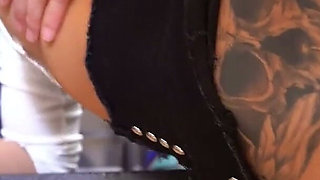 Stepmom Fucked Hard From Behind in the Kitchen.
