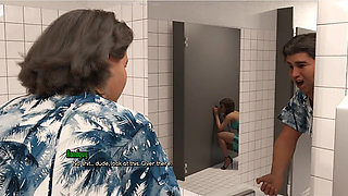 A Life Worth Living - Gameplay - Roleplay - Public Toilet Gloryhole Blowjob in Front of Husband