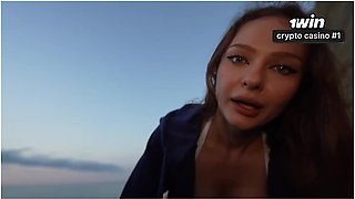 Pov: Anal With Stranger On The Rocks. Anal Creampie. Public Sex