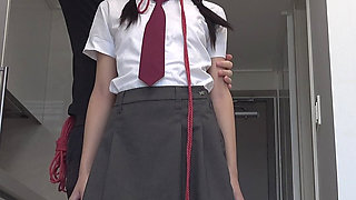 Shibari Video - Asian Schoolgirl in Ropes Gets Magicwanded