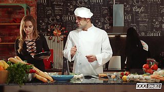 Apolonia Lapiedra's Wild Kitchen Party Fuels Intense Passion