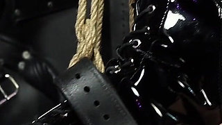 Reprogramming Lesbian Blowjob for Suspended Sub Slut Mila as She Becomes a Slave to Vivienne L'amour's Cock